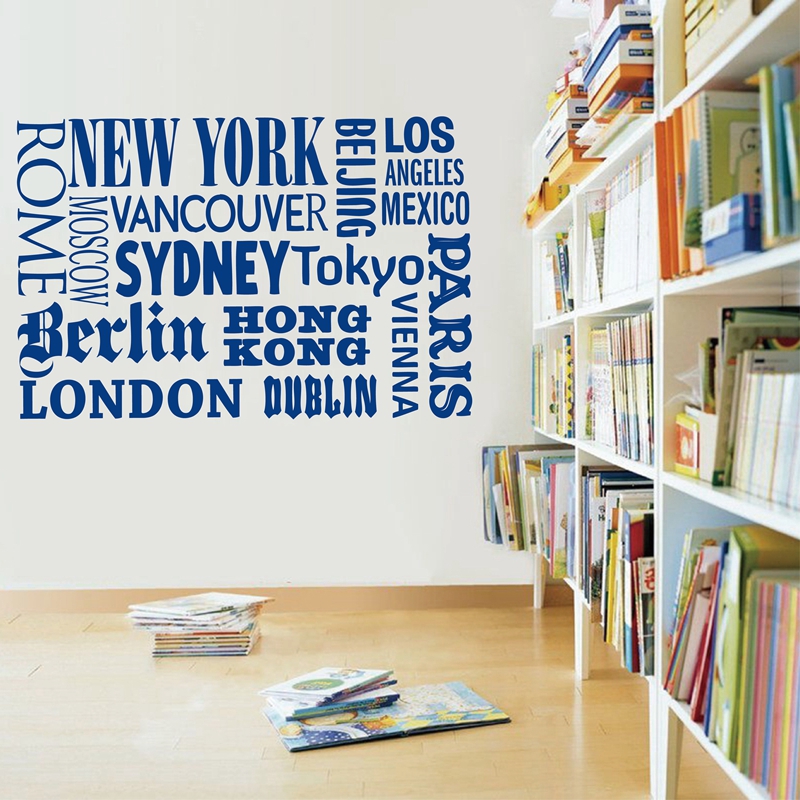 New York London Paris Quote wa - Home Decor London recension och pris