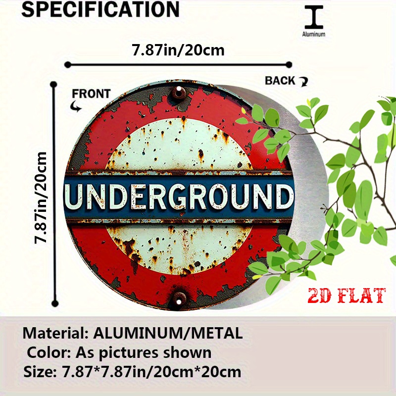 2D flat 1pc retro London Under - Home Decor London recension och pris