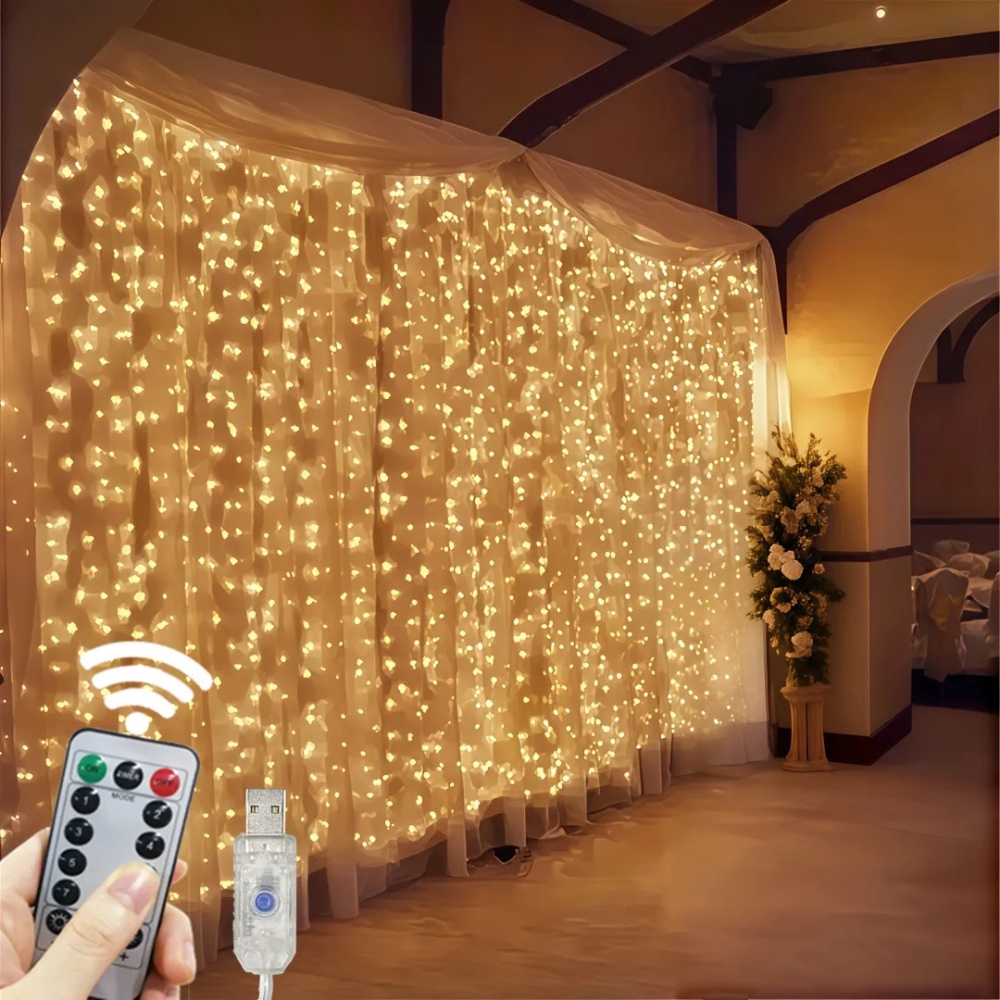 3/6m LED Curtain String Lights - String Curtain Light recension och pris
