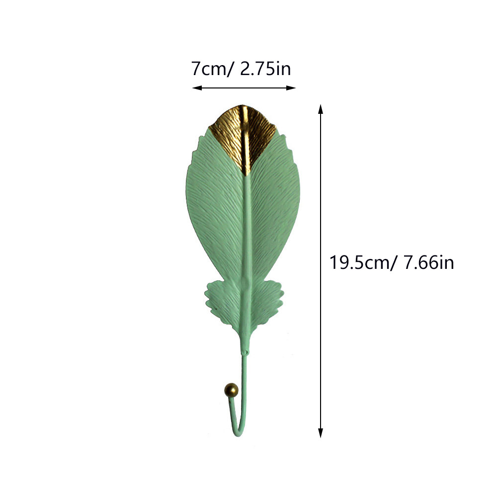 3Pcs Premium Leaf Style Hooks  - Home Decor Luxury recension och pris