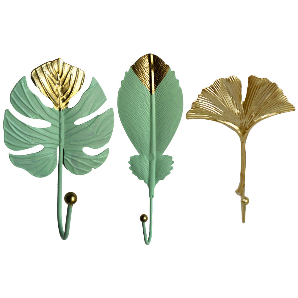 3Pcs Premium Leaf Style Hooks  - Home Decor Luxury recension och pris