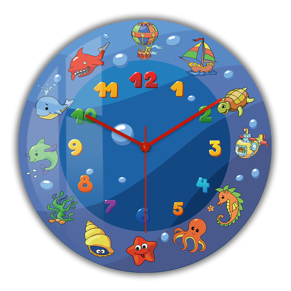 Cartoon Sea Animals Blue Wall  - Home Decor Under 300 recension och pris
