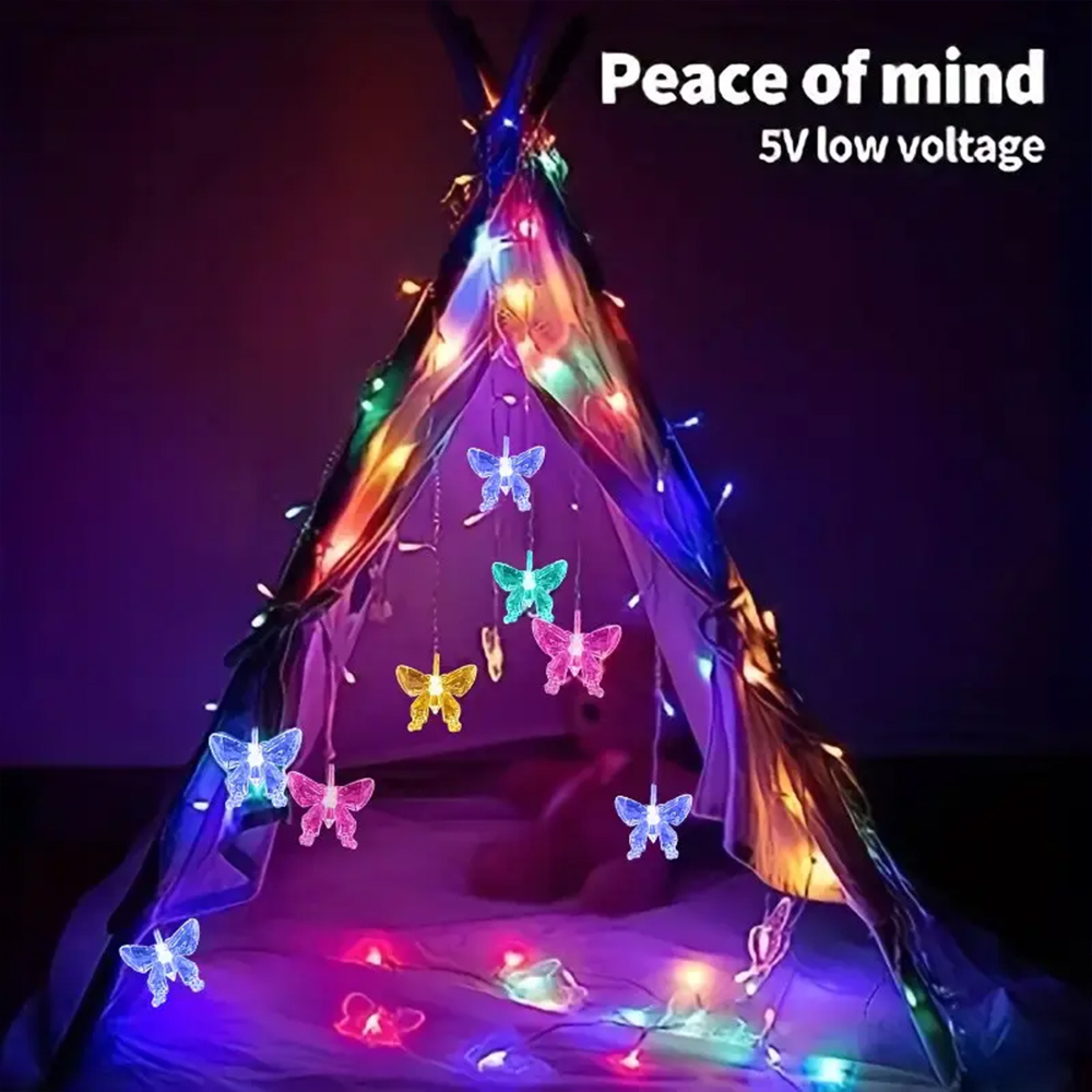 LED Butterfly Curtain String L - String Curtain Light recension och pris