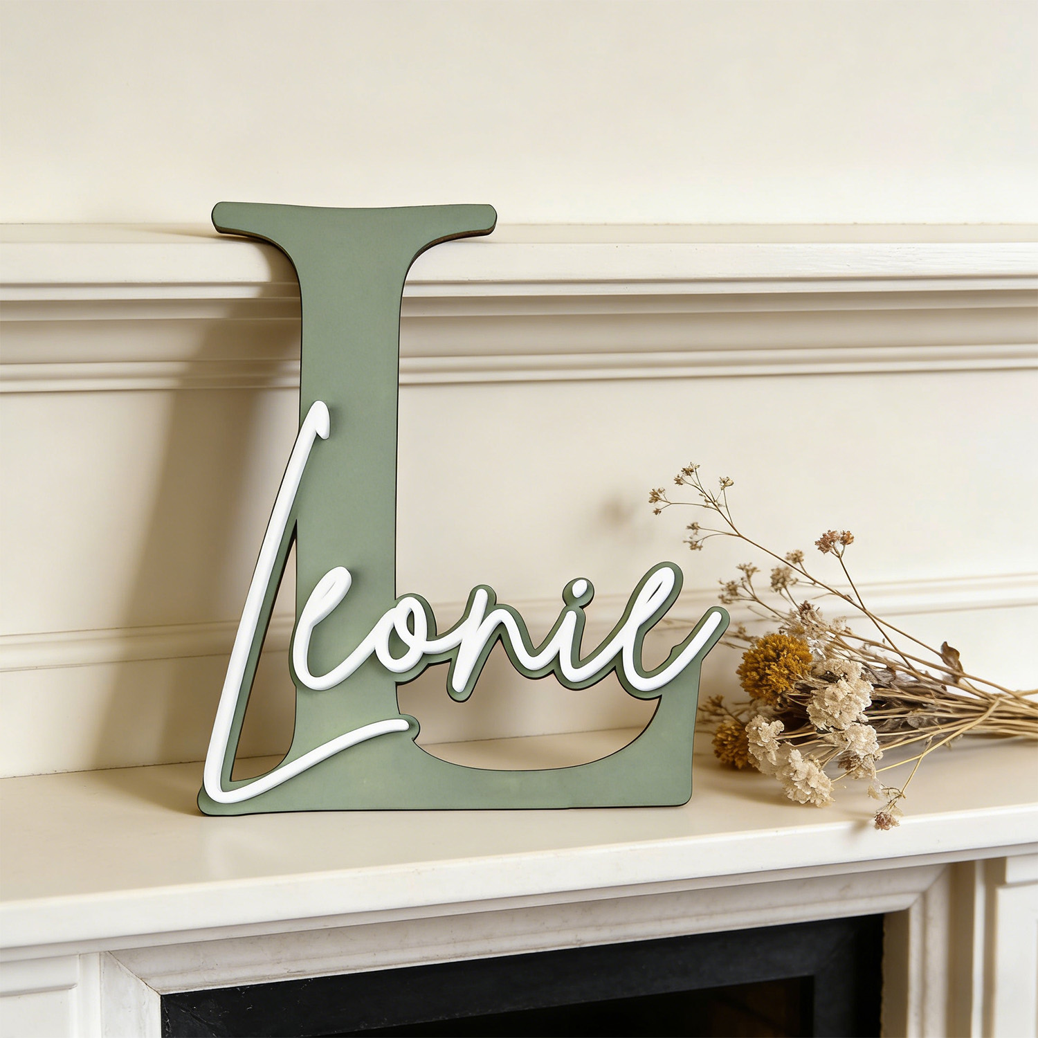 1pc Double-layer Wooden Name D - Home Decor Zone recension och pris