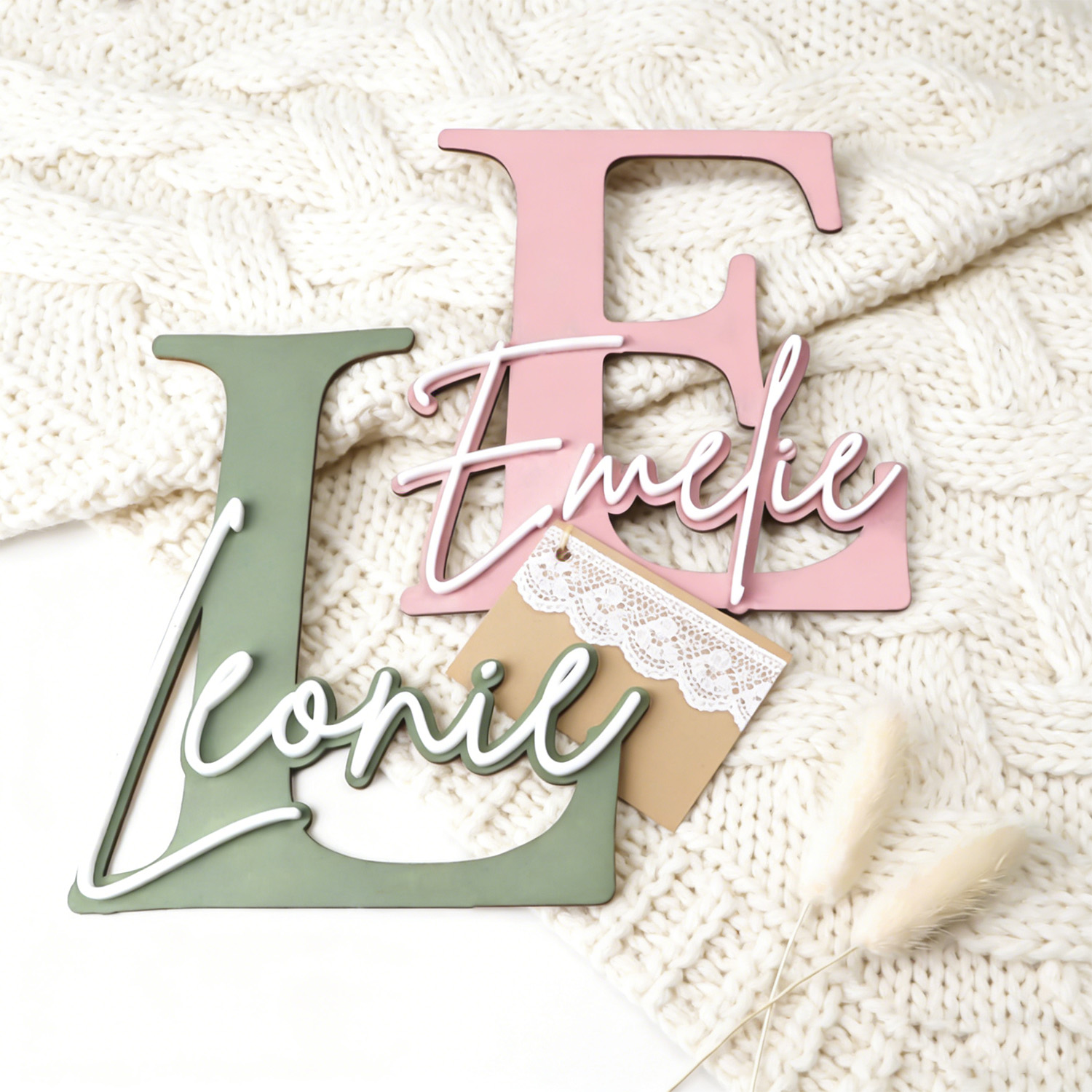 1pc Double-layer Wooden Name D - Home Decor Zone recension och pris