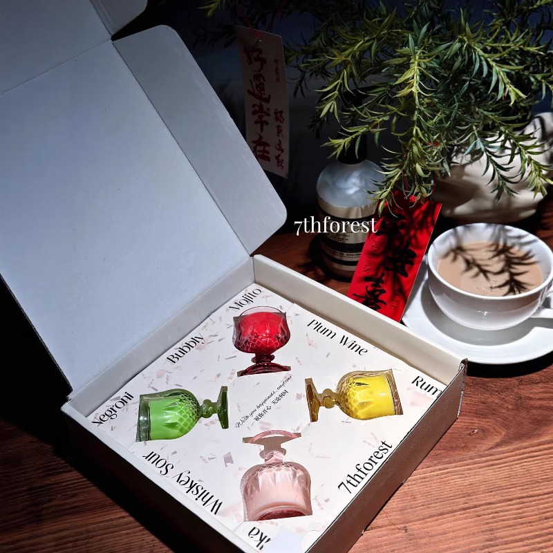 Scented Candle Gift Set Wine G - Home Decor Luxury recension och pris