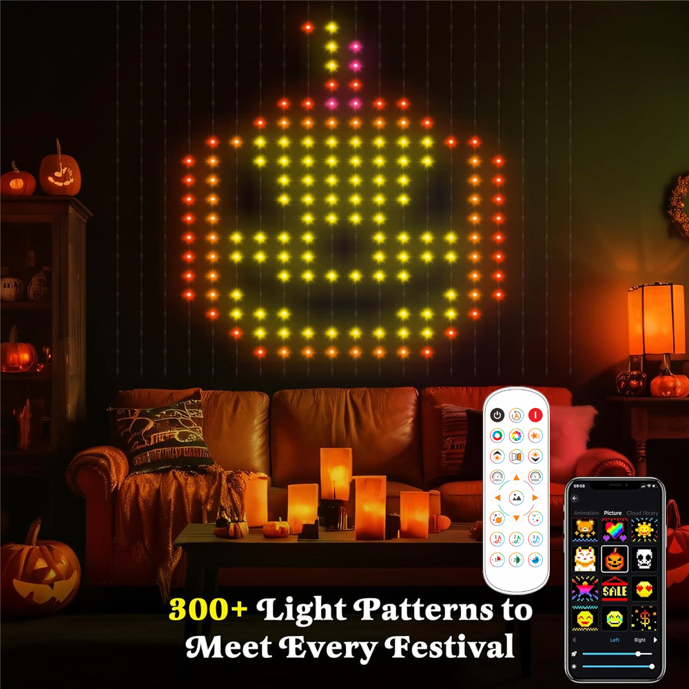Smart LED Curtain Lights USB,4 - String Curtain Light recension och pris
