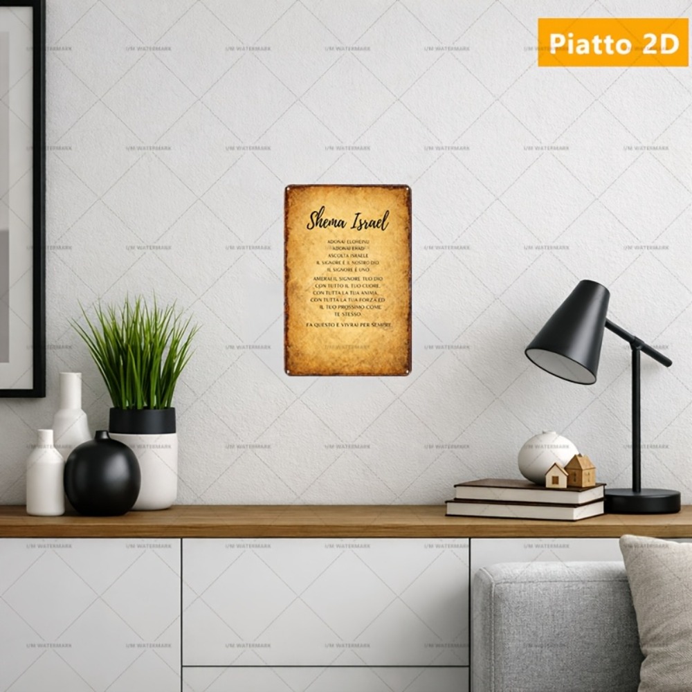 CIFBUY  Hebrew Scripture Alumi - Home Decor Wall Art recension och pris