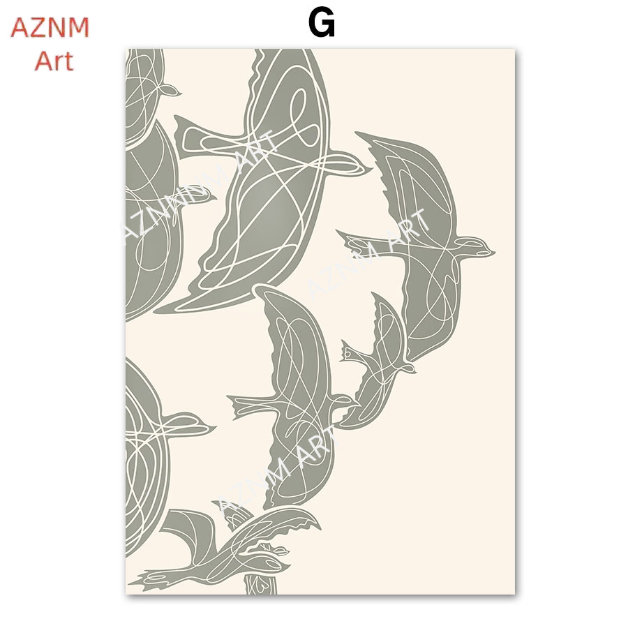 Abstract Matisse Lines Coral L - Home Decor Japandi recension och pris