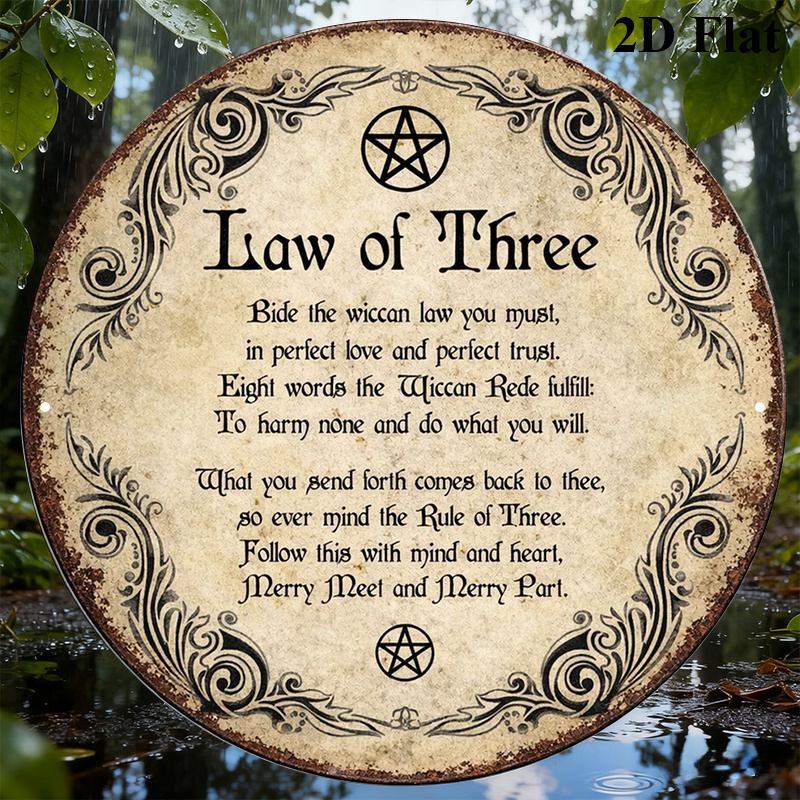 CIFBUY Vintage Wicca Triple Go - Home Decor Wall Art recension och pris