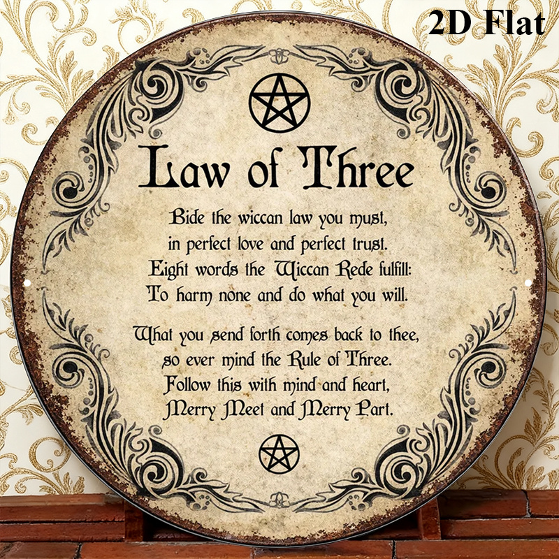 CIFBUY Vintage Wicca Triple Go - Home Decor Wall Art recension och pris