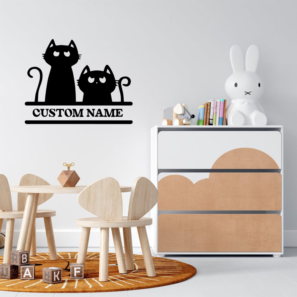 1PC Cartoon Cat Customizable T - Home Decor Cat recension och pris